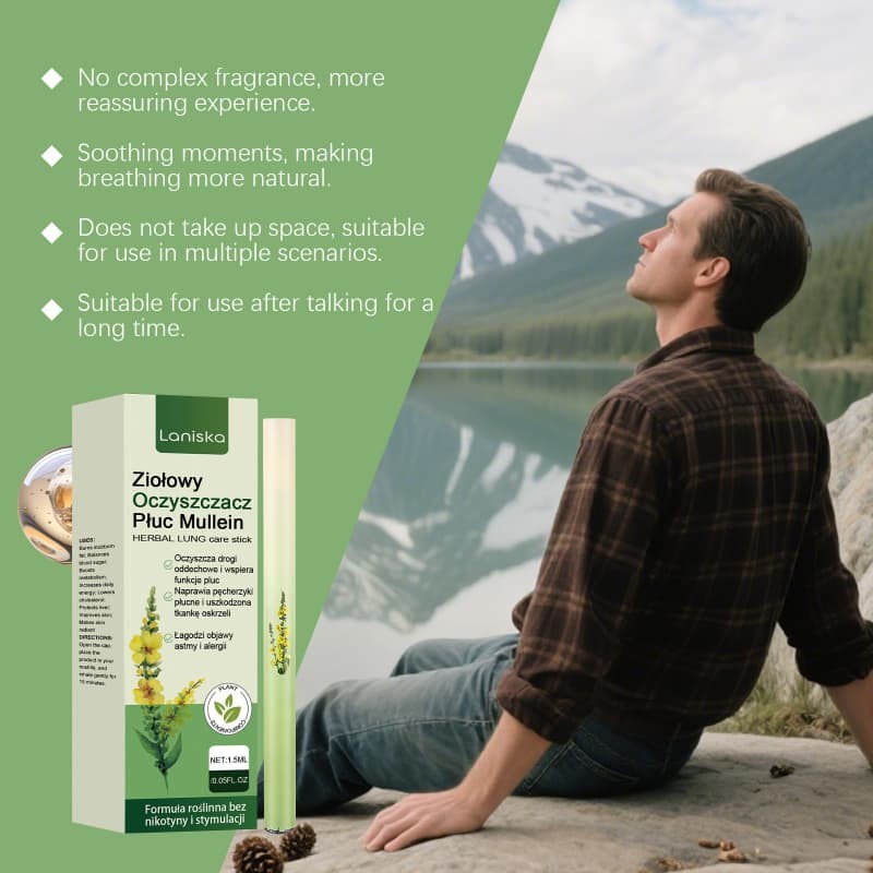 Lung Health Air Inhaler Lung Diffuser Breath Care Mullein Cleansing friendly