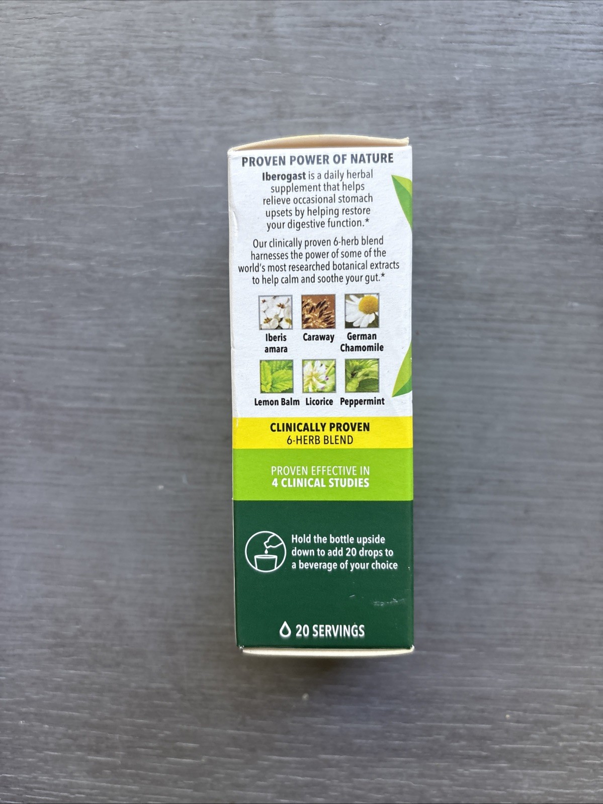 IBEROGAST Dual Action Digestive Relief .67oz LIQUID DROPS Herbal 8/2026