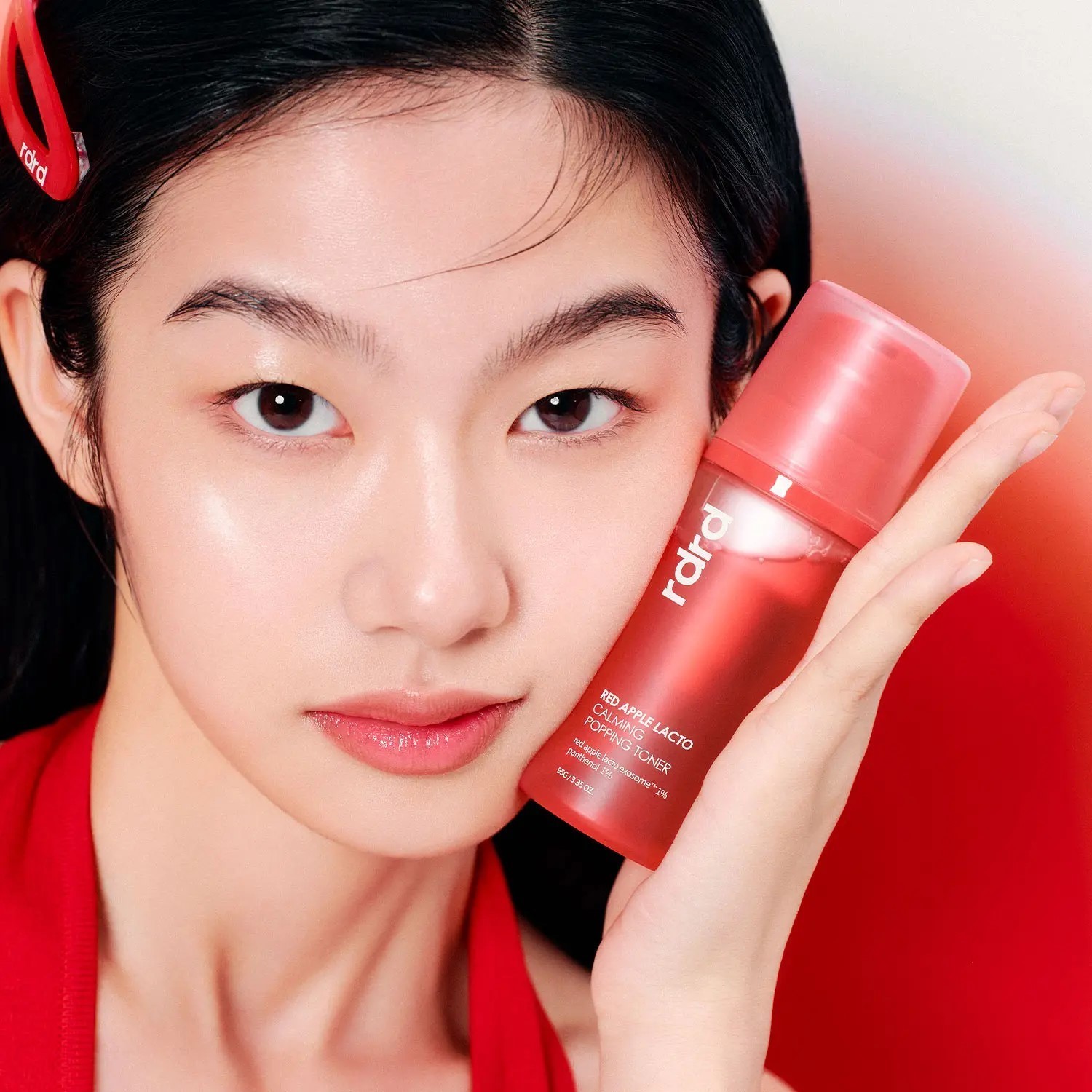 rdrd Vegan Red Apple Lacto Calming Popping Toner 95g Bubble Cooling K-Beauty