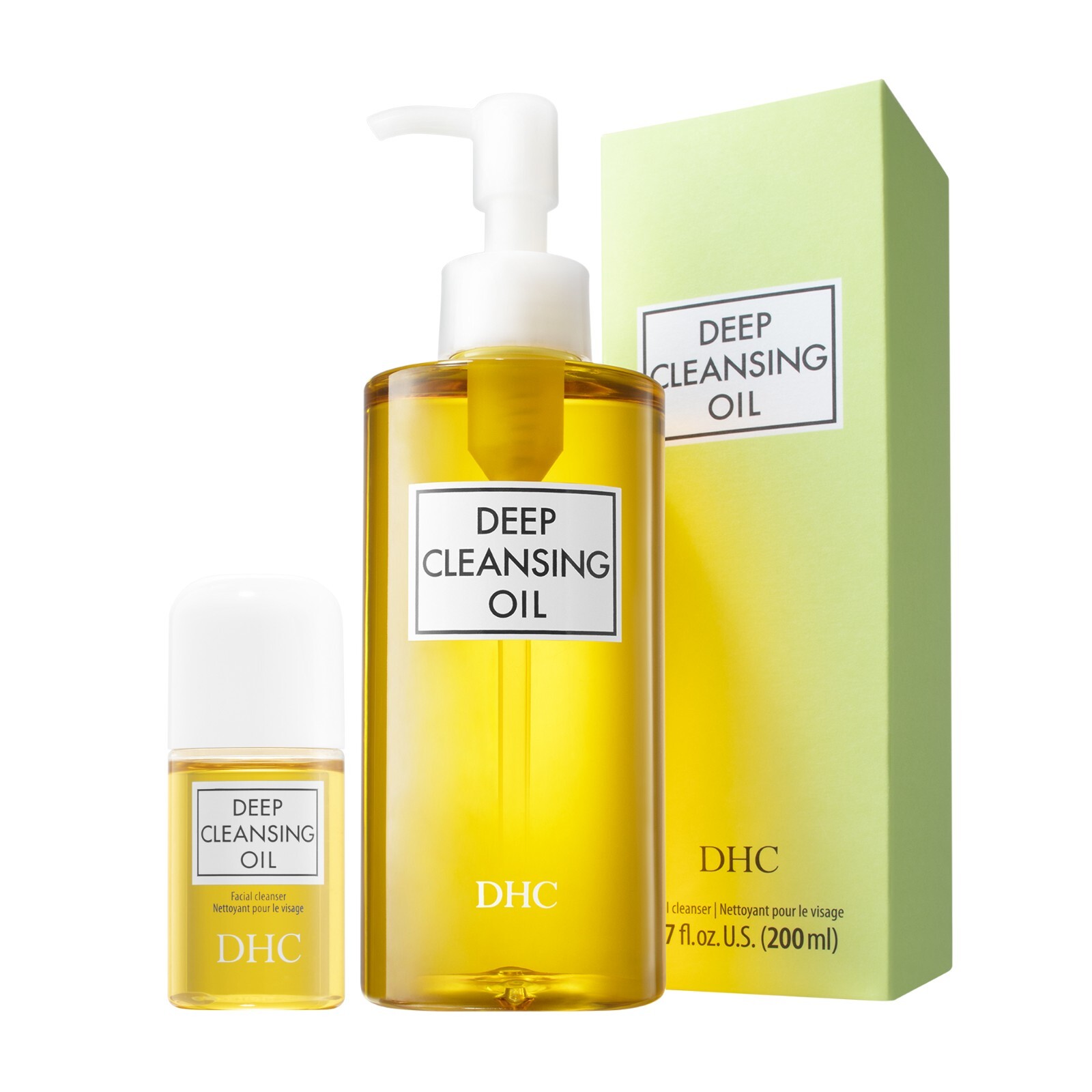 DHC Deep Cleansing Oil, 6.7 fl. oz., includes travel size and samples