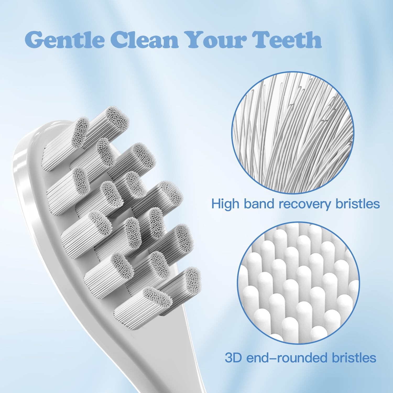Copimy 6 Pack Replacement Brush Heads Compatible Oclean Electric Toothbrush