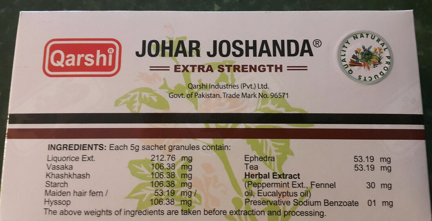 JOHAR JOSHANDA EXTRA STRENGTH 30 TEA BAGS FREE SHIPPING!