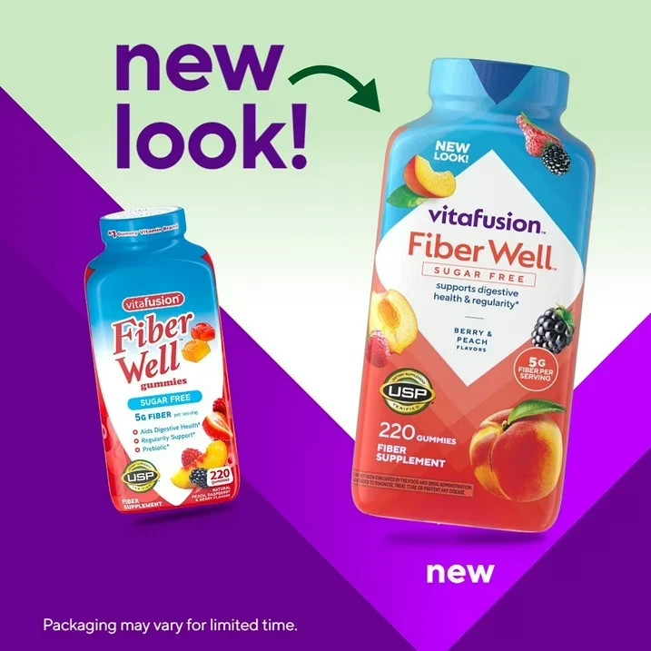 1 Pack Vitafusion Fiber Well Gummies (220 Ct.)