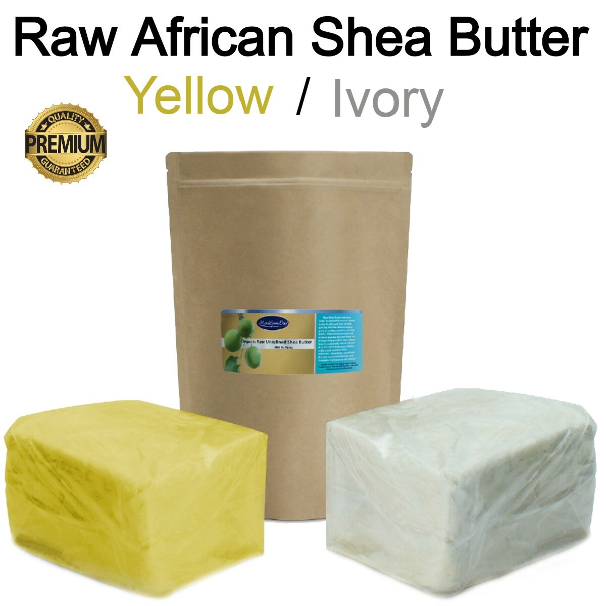 Raw African Shea Butter – 100% Pure Unrefined Natural Organic From Ghana Bulk