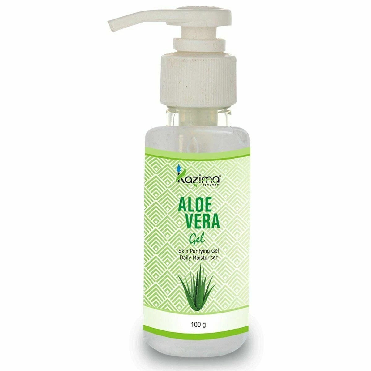 KAZIMA 100% Pure Natural Aloe Vera Gel Raw for Skin, Face,Hair, Moisturizer 100g