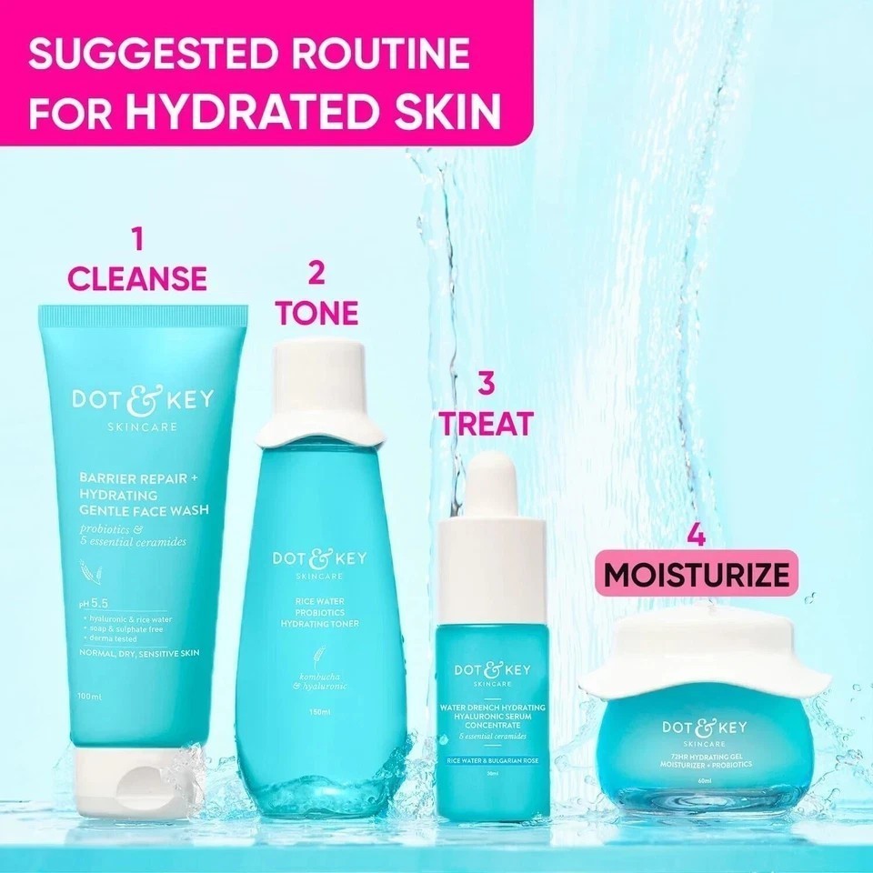 Dot & Key 72 HR HYDRATING GEL + PROBIOTICS With Kombucha & Rice Water 60ml
