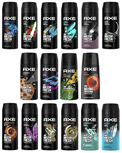 12 AXE body spray deodrant Anit-Aerspirant (12X 150 ml/5.07 oz, Mix