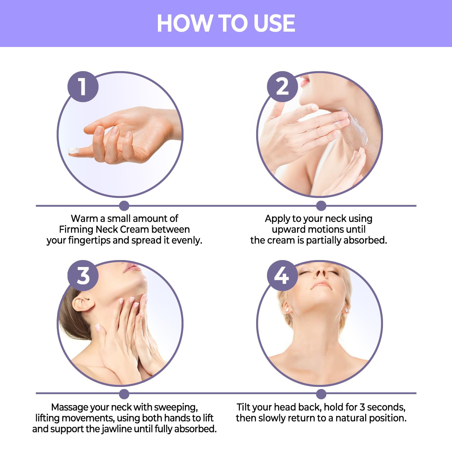 Korean Neck Firming Cream for Wrinkles & Sagging Skin – Peptide, Adenosine & Hya