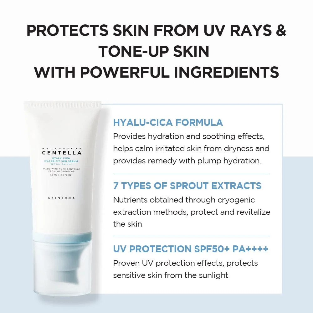 SKIN1004 – Madagascar Centella Hyalu-Cica Water-Fit Sun Serum SPF 50+ Twin Pack