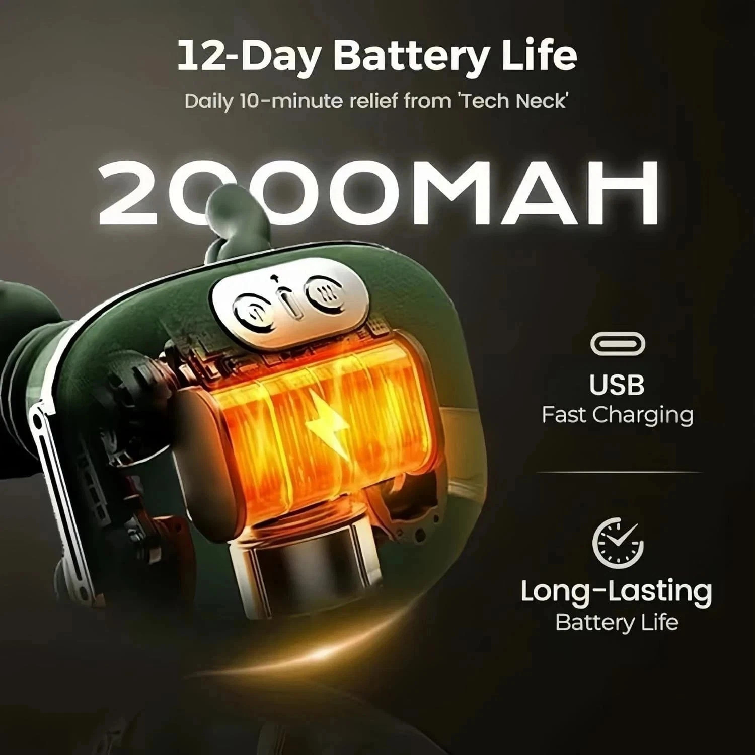Rechargeable Heated Gloves 7500mAh Heated Ski Gloves Waterproof 3 Heating Levels