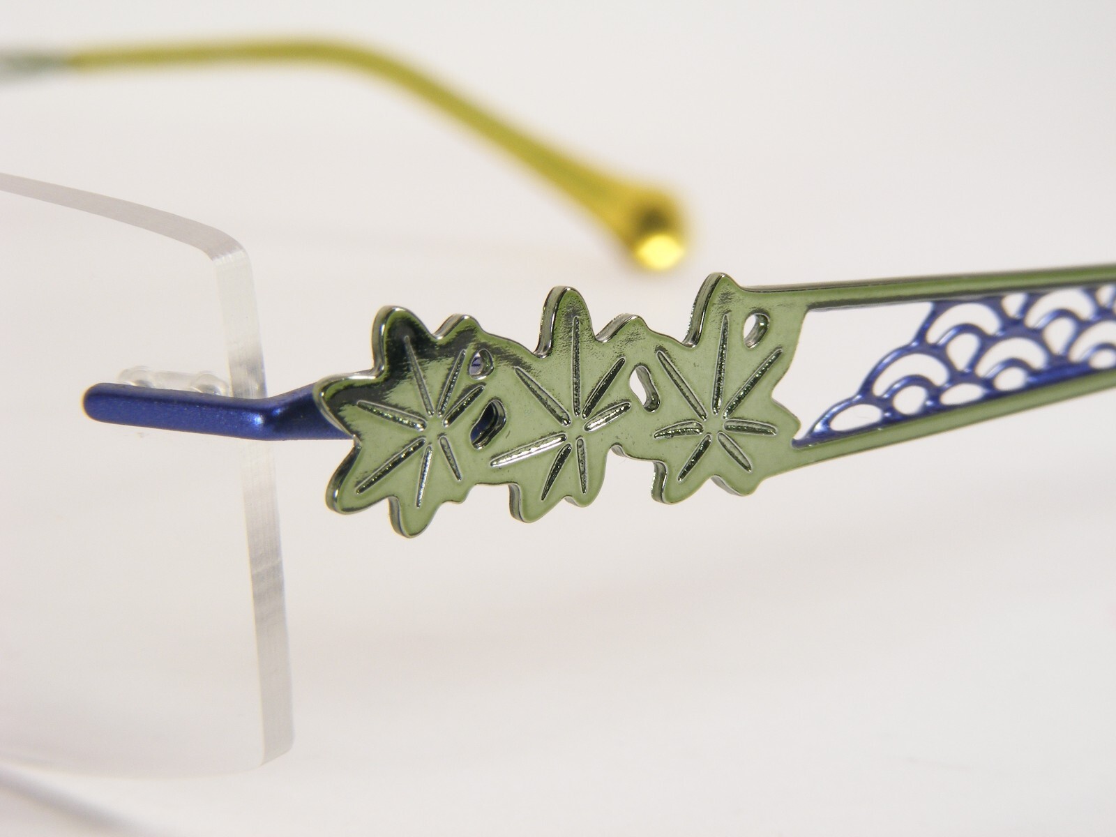 Nodoka Charmant ND10160 PU Purple Blue UNIQUE RARE EYEGLASSES GLASSES 49-19-140