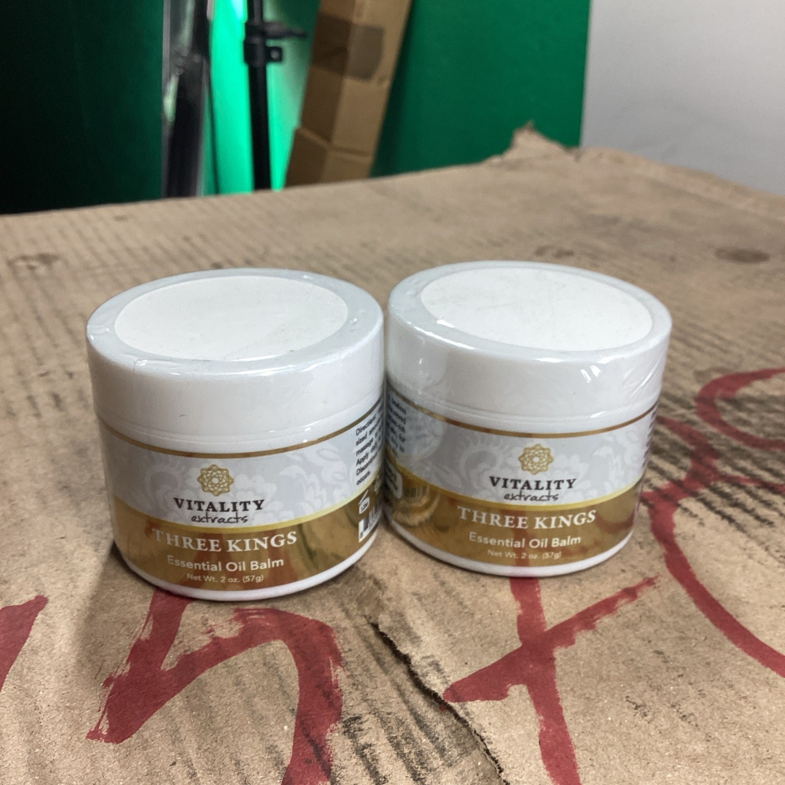 Vitality Extracts Three Kings Essential Oil Balm 2oz Jar