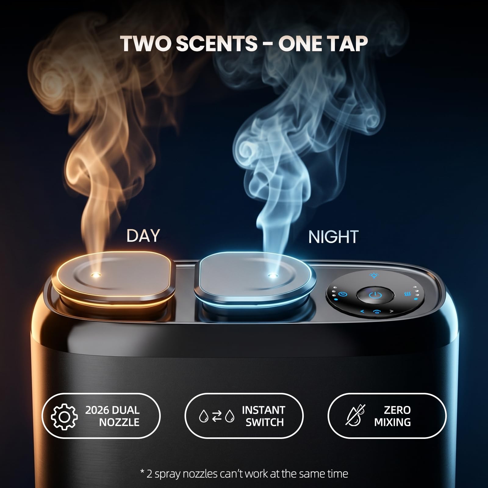 Cacafsfy Waterless Scent Diffuser 2 Hotel Scent Oils No Water No Refills Covers