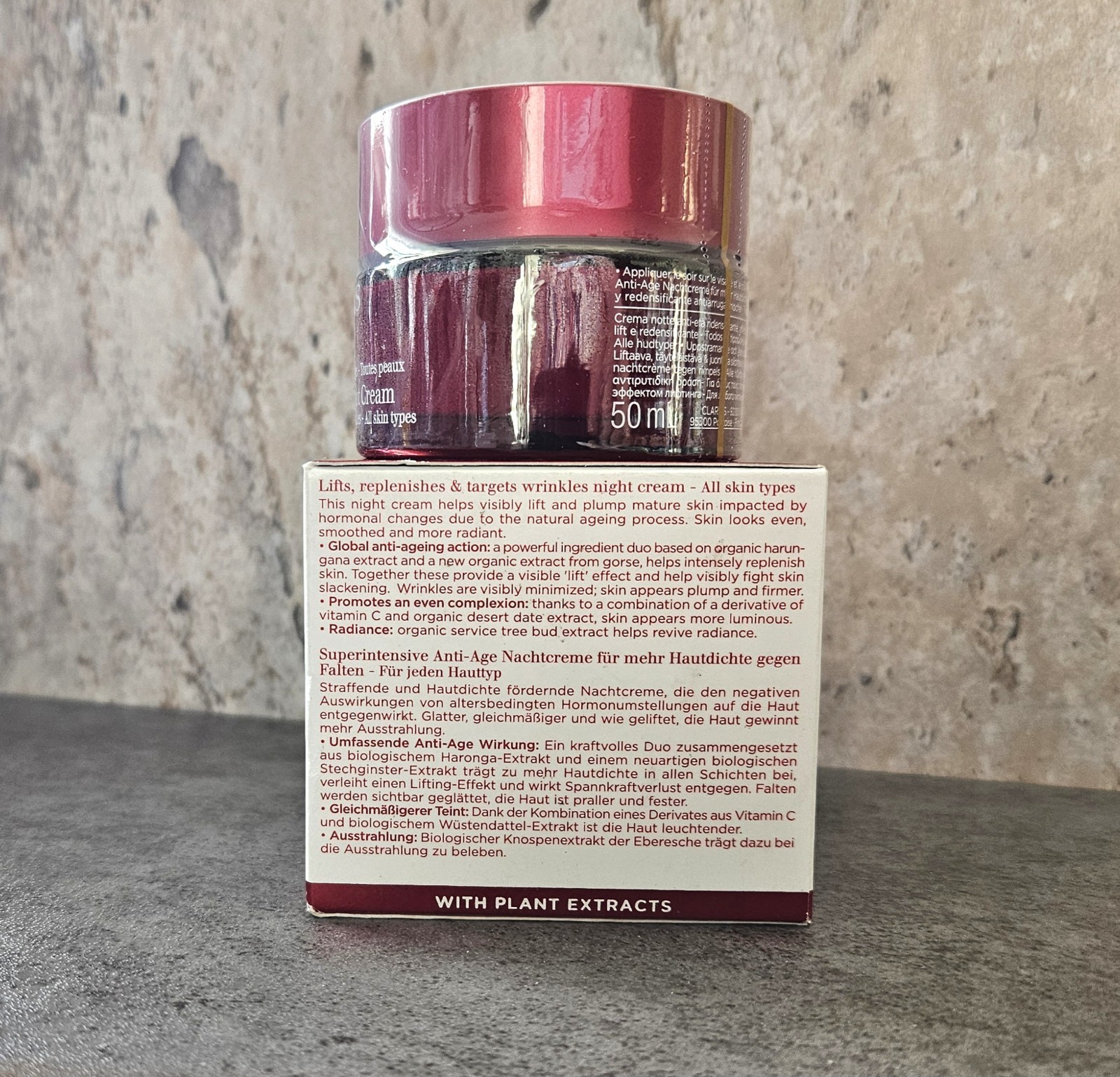 Clarins Super Restorative Night Cream All Skin Types 50 ml/1.7 oz NIB & SEALED!