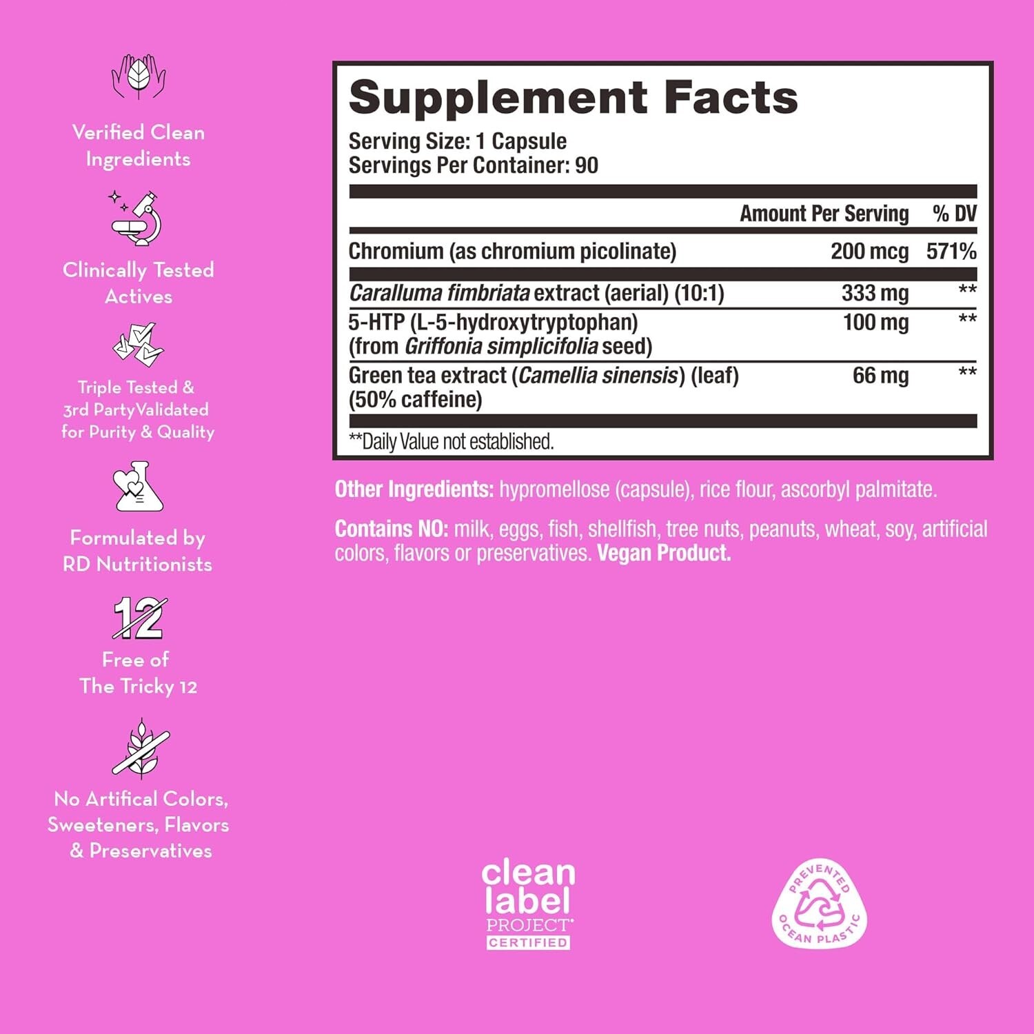 HUM Skinny Bird – Appetite Suppressor for Women (90 Capsules) Free Shipping US