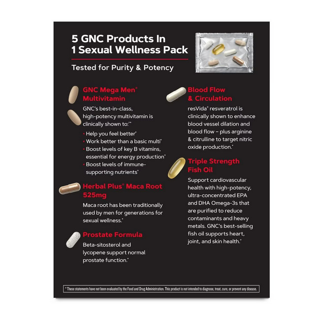 GNC Mega Men Performance and Vitality Vitapak Program 30 Pack