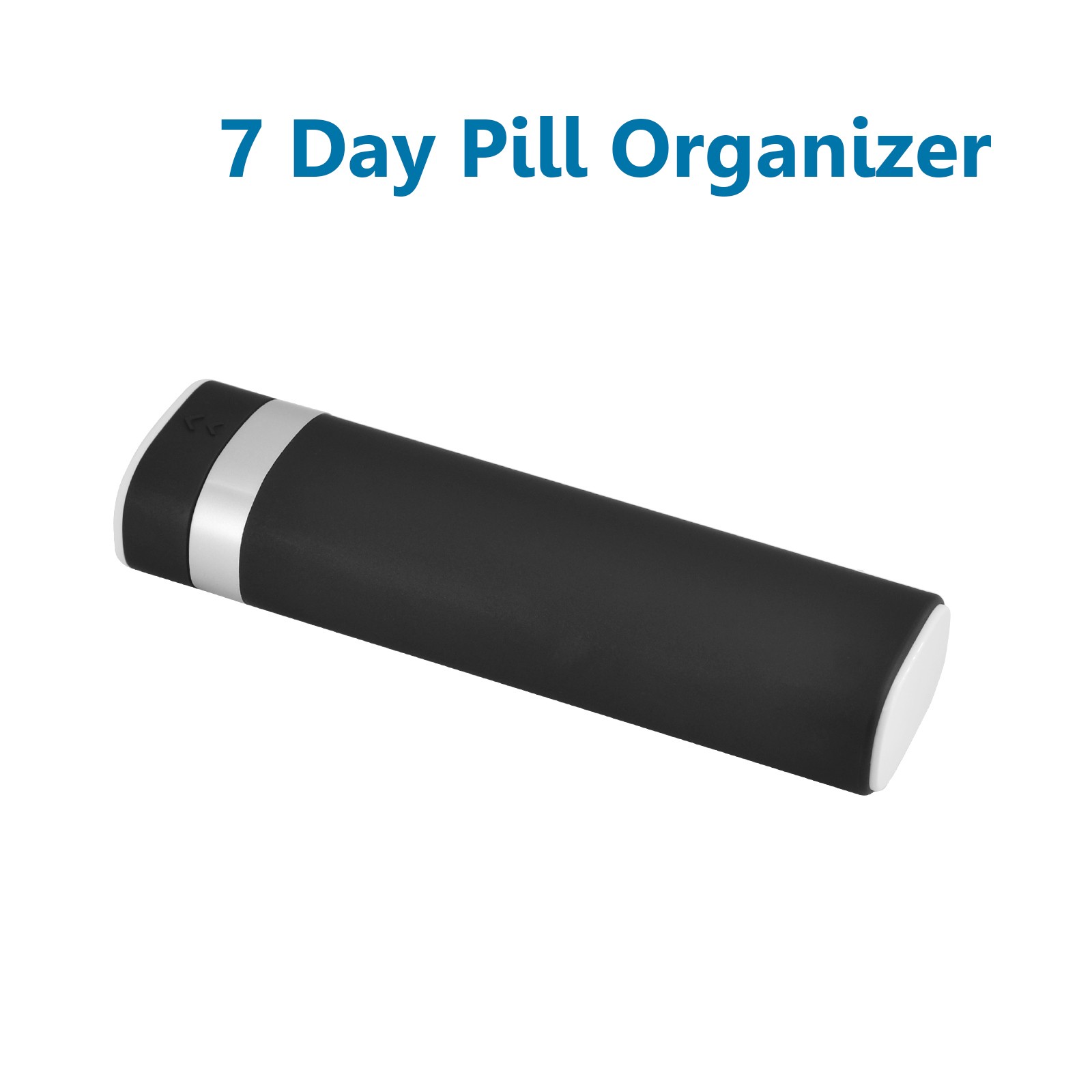 2 PK GREENCYCLE Weekly Pill Organizer 7 Day,Removable Comparments Daily Pill Box
