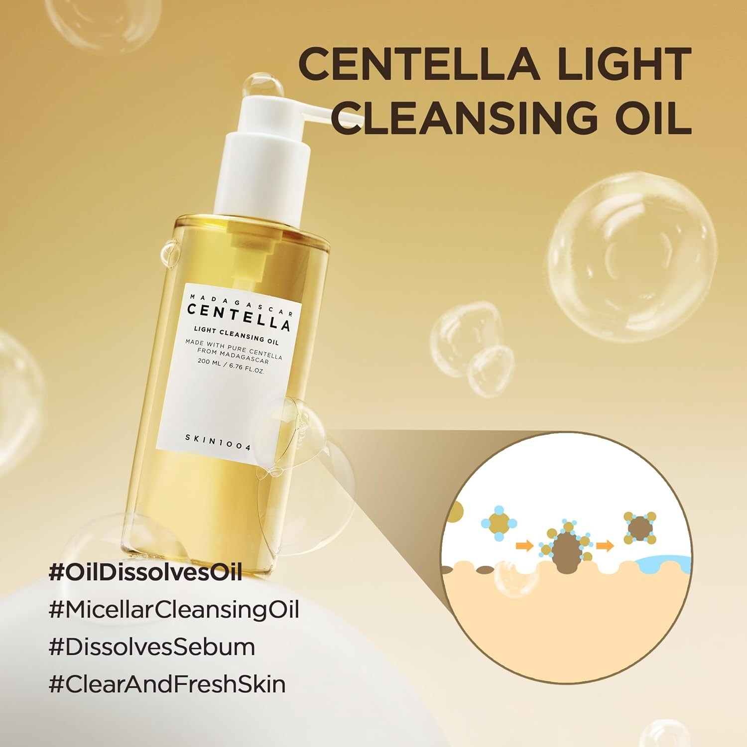 [US SELLER] Skin1004 Madagascar Centella Light Cleansing Oil 200ml