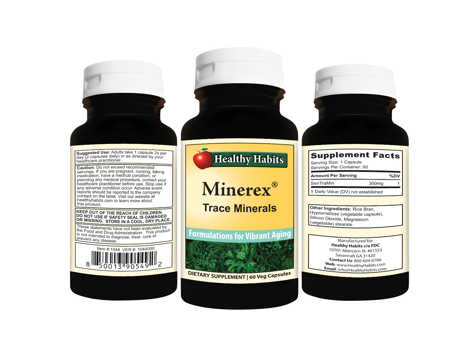 Healthy Habits Minerex – Bottled – 60 Veg Capsules