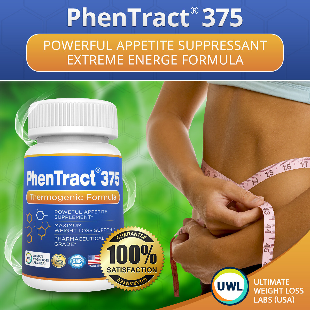 Diet Pills Phen Weight Loss Diet Pills 60 CT Phentemine Phentract375® Fat Burner