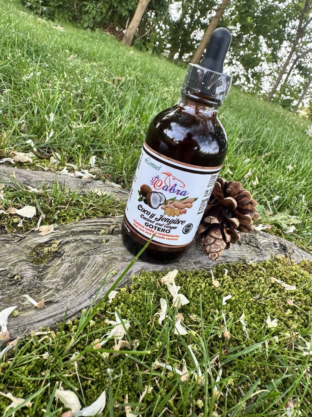 Lemuel Leche de Cabra Coco y Jengibre Gotero 4oz Hair Growth Control