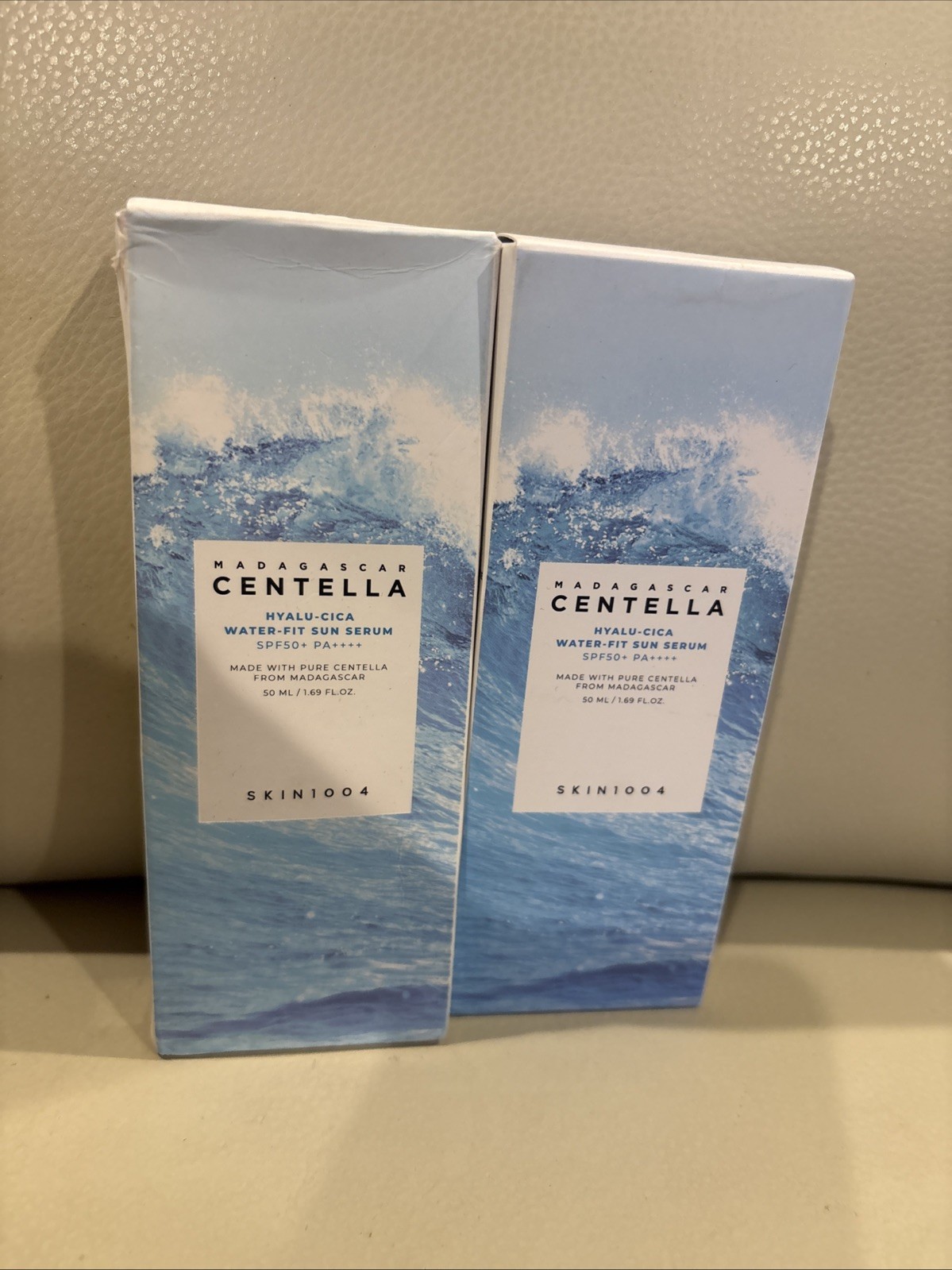 2 Pk ~ SKIN1004 Centella Hyalu-Cica Sun Serum SPF50+ PA++++ BB 2026/27