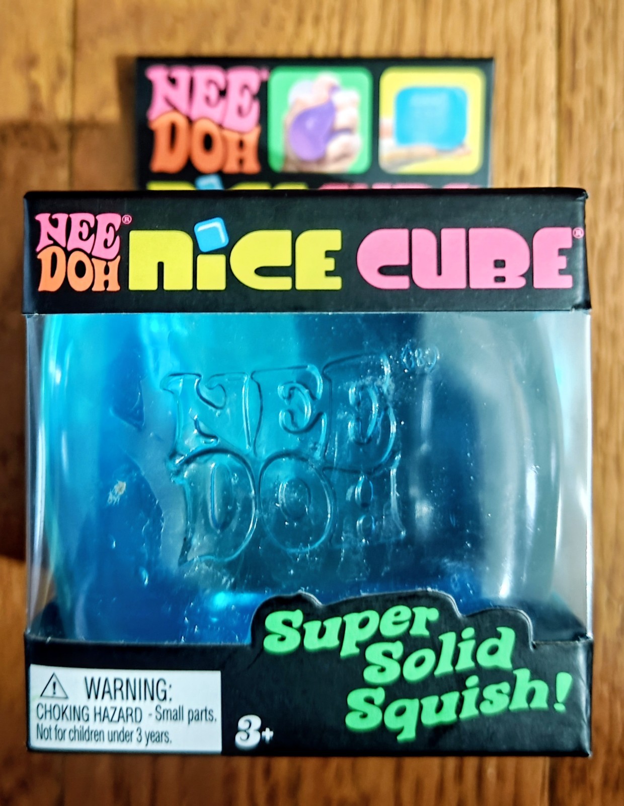 Nee Doh Nice Cube – Super Solid Squish! (Blue)- Viral TikTok Needoh Squishy NIB