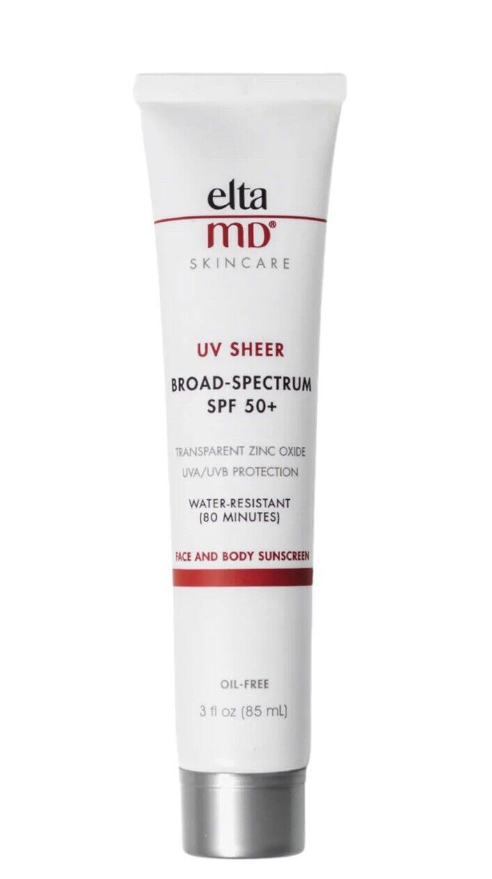 Elta MD UV Sheer Broad Spectrum SPF 50+ 3oz Brand New, Fresh Expires: 9/2025