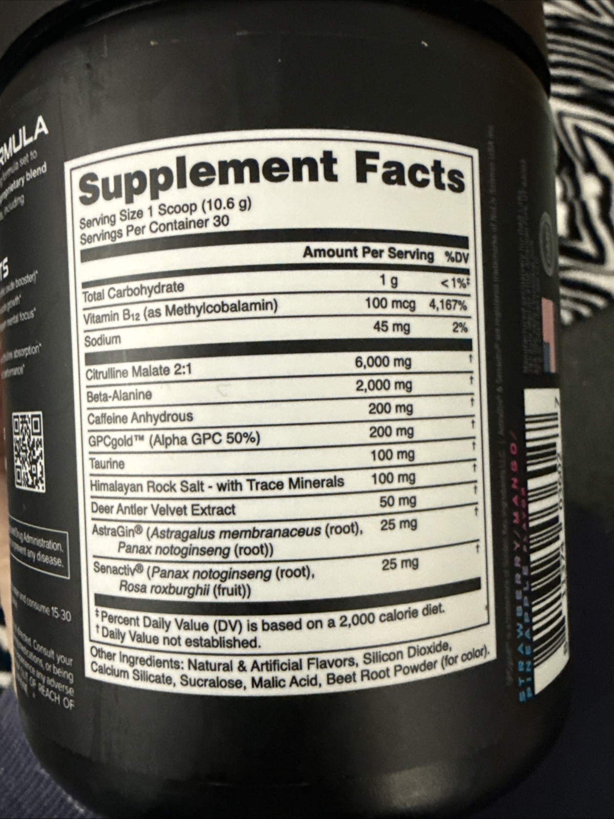 BUCKED UP Pre-Workout – Strawberry/Mango/Pineapple – 11.2oz – Miami