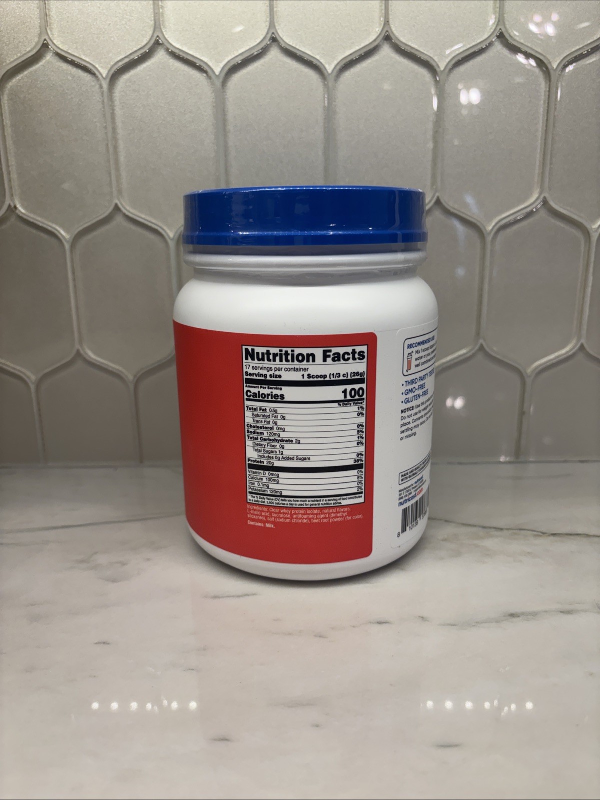 Nutricost Clear Whey Protein Isolate Powder (Tropical Punch) 1 LB – Whey Isolate