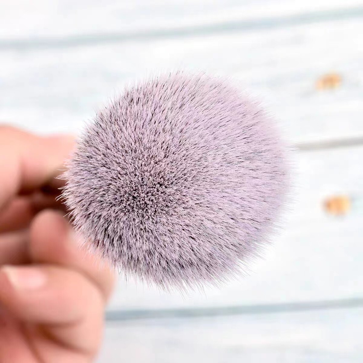 2Pcs Pro Foundation Makeup Brush Flat Top Kabuki for Blending Liquid Cream New