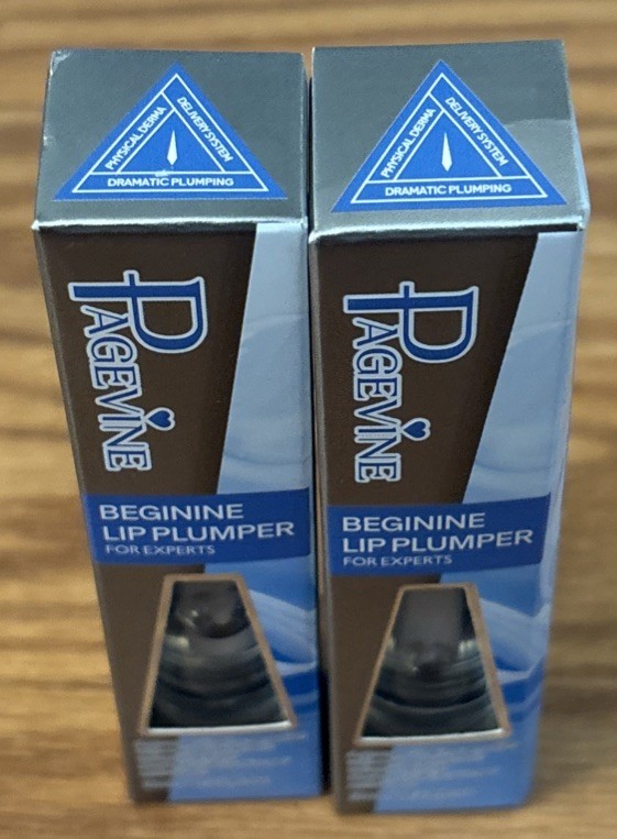 Page Vine Beginner Clear Gloss Lip Plumper Exfoliating Lip Oil Exp 11/2030