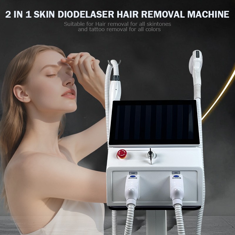 2in1 Diode Laser Hair Removal Pico Tattoo Removal Machine 4 Wavelength Permanent
