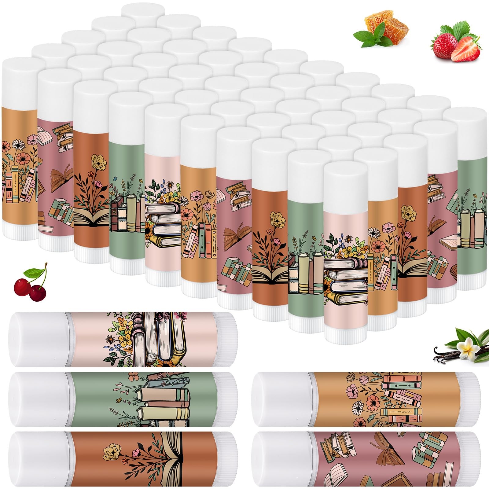 50 Pack Book Club Lovers Gifts Bulk Bookish Lip Balms Party Supplies Reading …