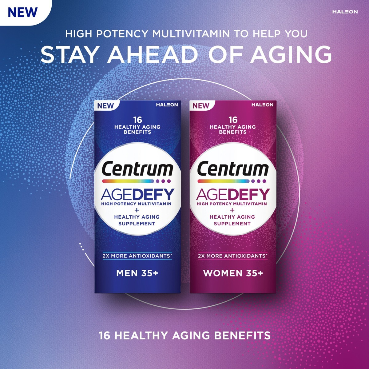 Centrum Age Defy Mens High Potency Multivitamin Caplets – 60ct