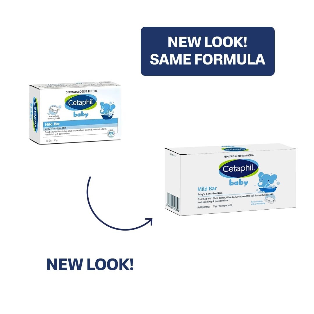 Cetaphil Baby Mild Cleansing Bar for Newborns & Babies 75 gm