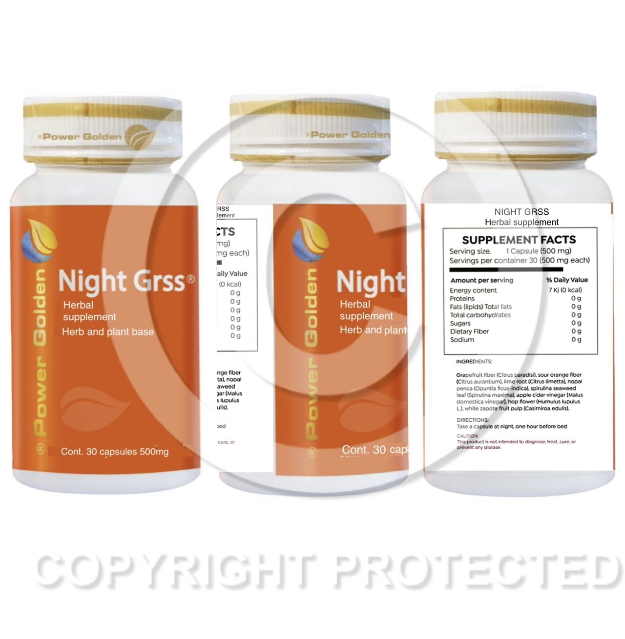 Power Golden OBS Hilat Night GRSS Combo 3 Pack Weight Loss Herbal Supplements