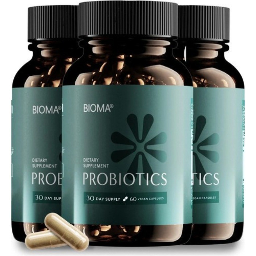 BIOMA Probiotics Digestive Health Gut Support 60 Capsules 1-3 Pack