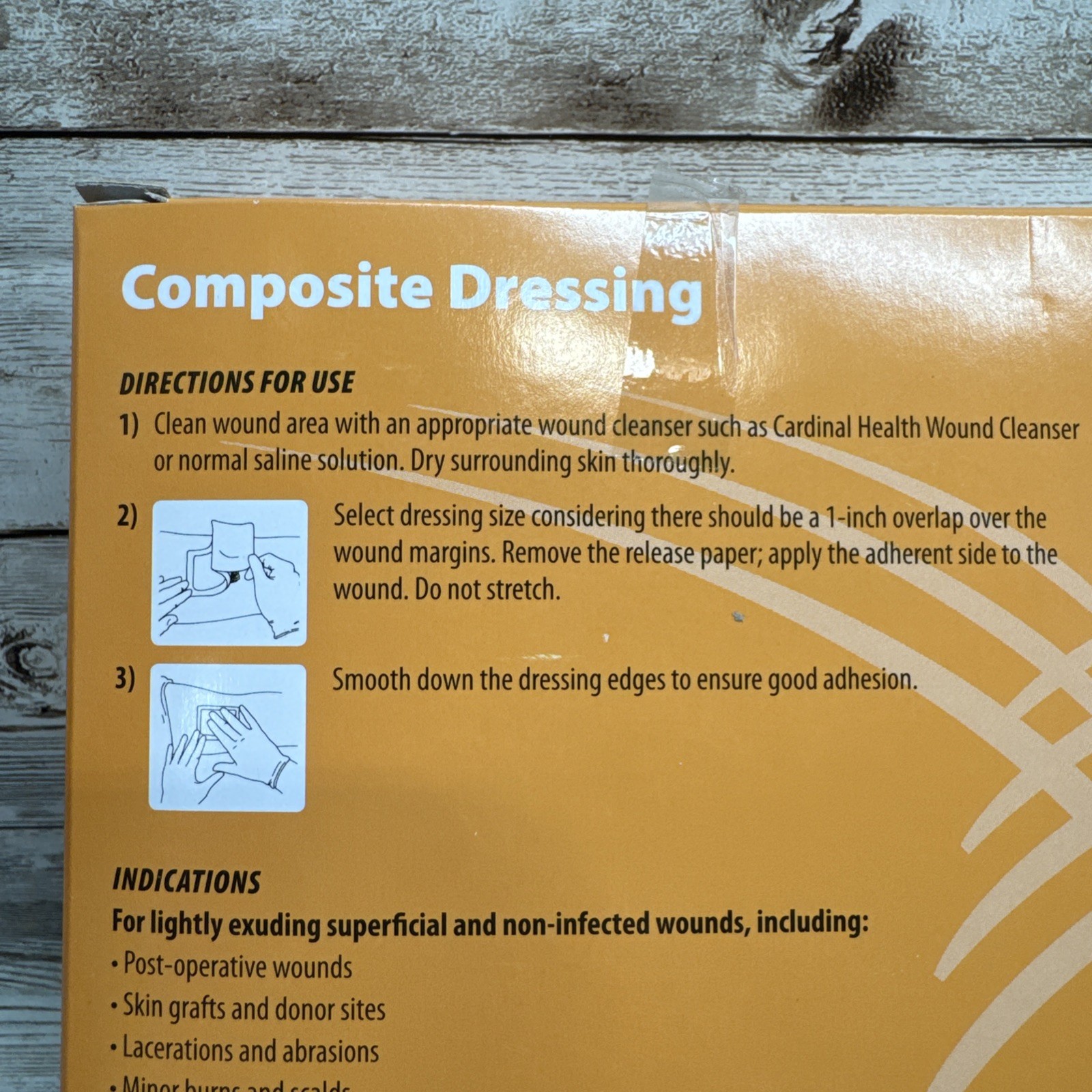 Composite Wound Dressing Cardinal Health Wound Care 4″ x 4″ – 10ea *See Date*