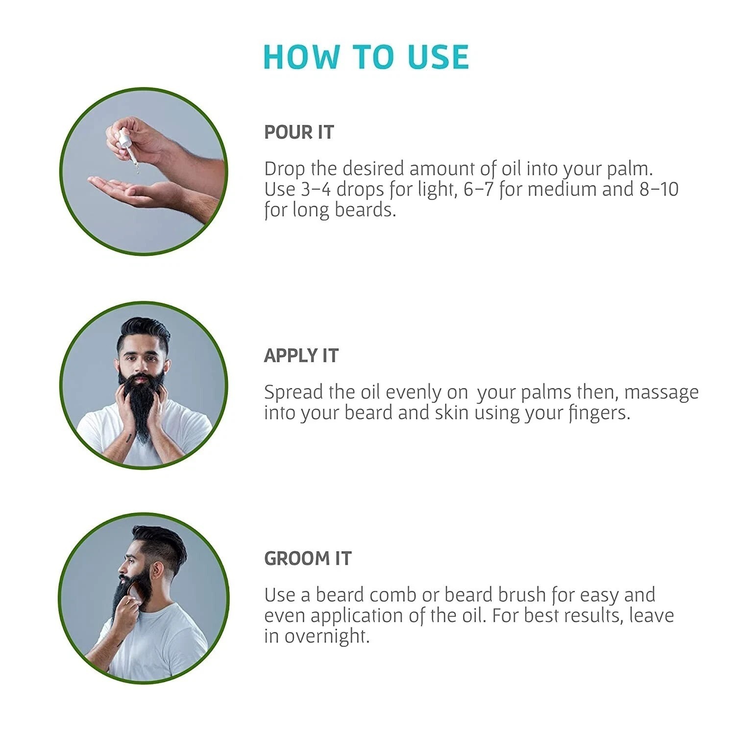 Beard Oil For Men 5x smoothness and shine, 30 ml
