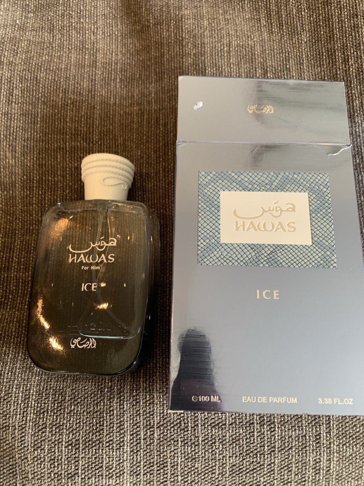 Rasasi Hawas For Him Ice for Men Eau De Parfum Spray 3.4 fl oz./100ml