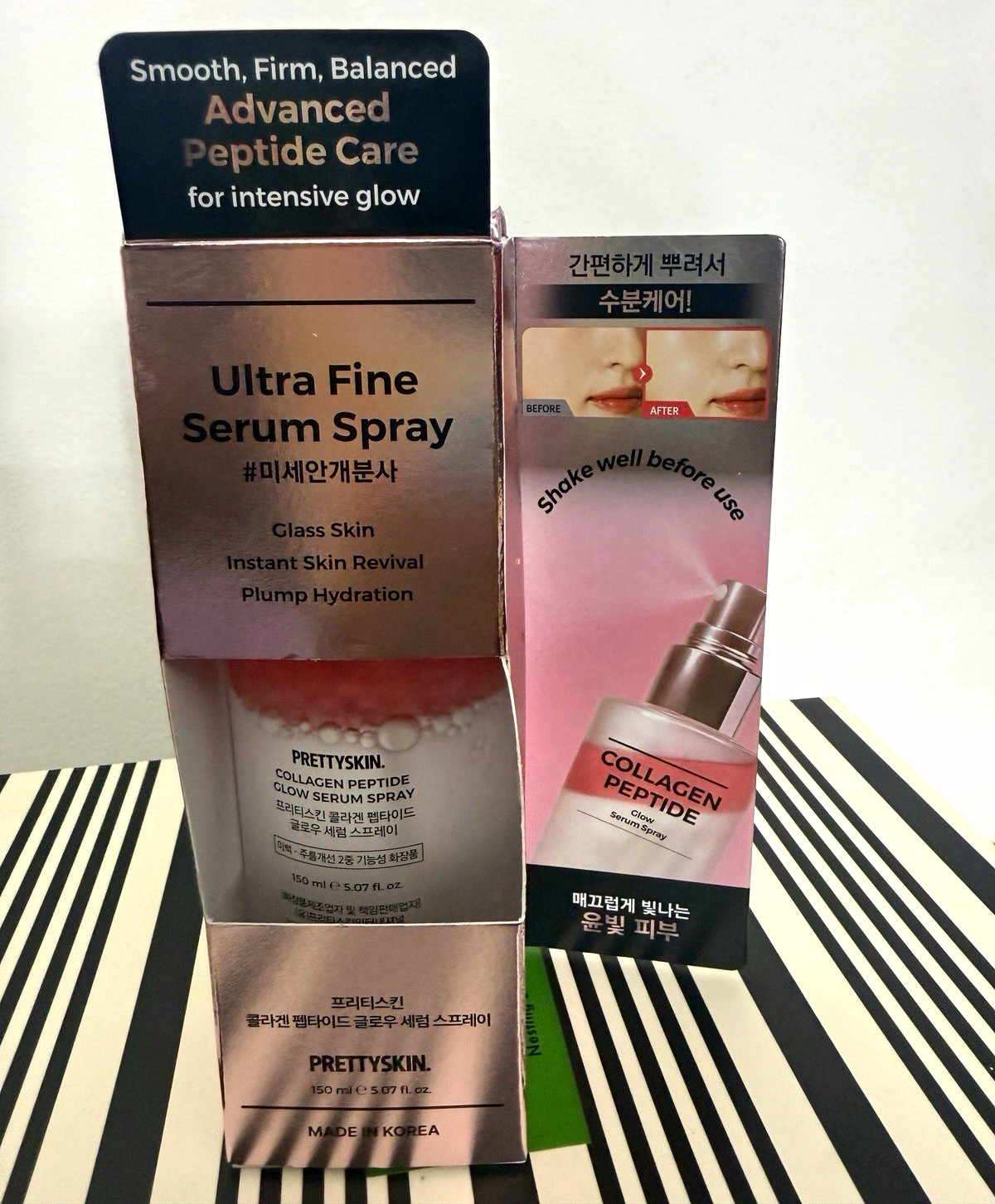 PRETTYSKIN Collagen Peptide Glow Serum Spray Niacinamide Face 150 ml