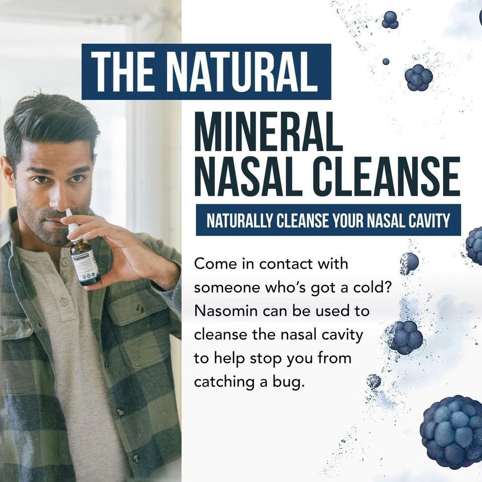 Nasomin Nasal Cleanse with Iodine & Fulvic Acid (2 oz)
