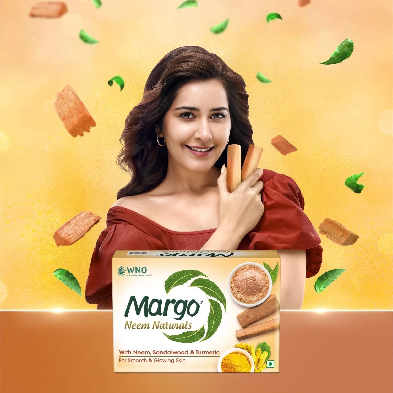 Margo Neem Naturals Soap For Clear Smooth Skin Pack of 5x100g Each Packs
