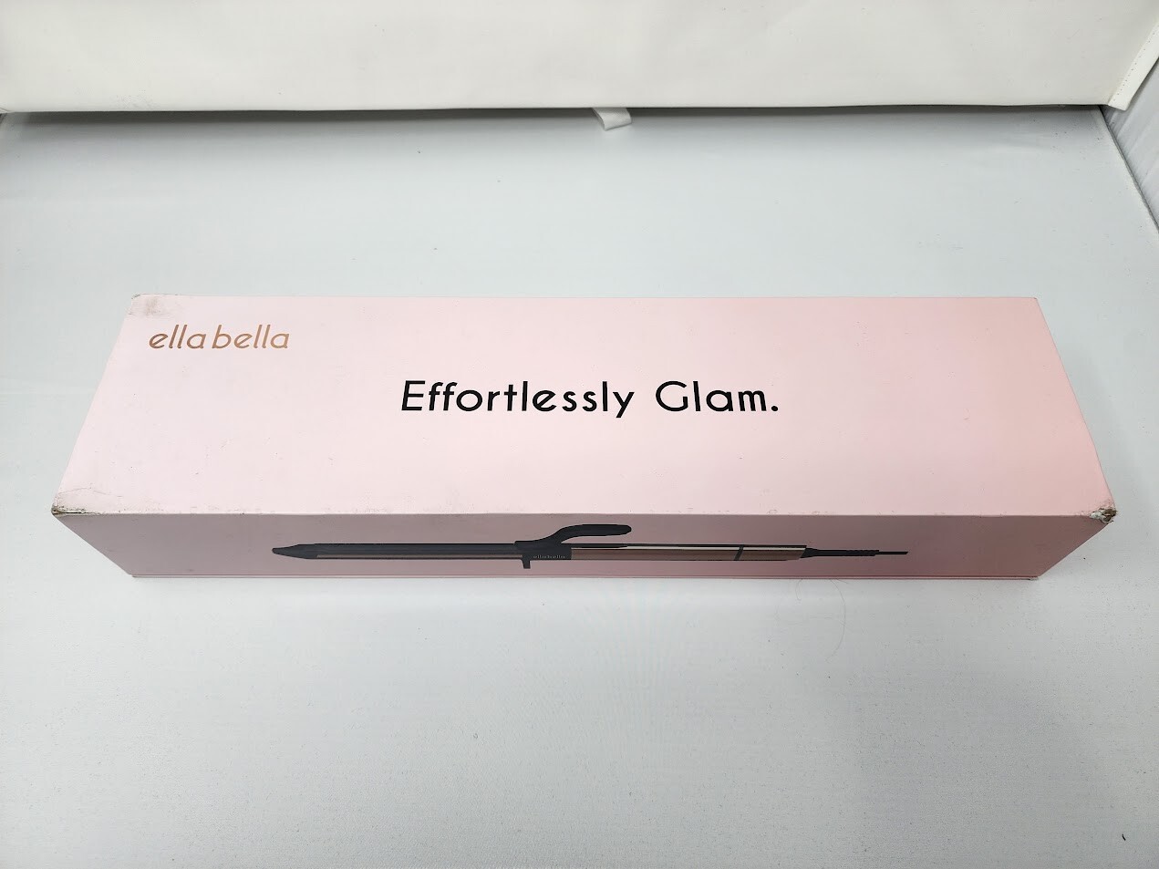 Ella Bella 1 – 1.25 – 1.5 inch Ceramic Curling Iron – Black/Gold – Open Box