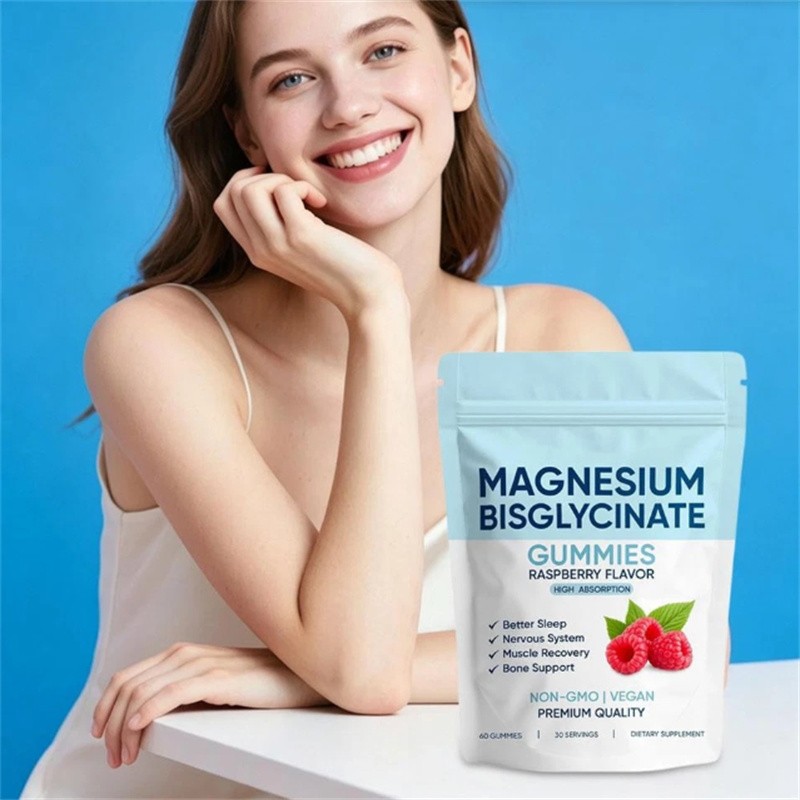 Magnesium Bisglycinate Gummies, with 400mg Magnesium Bisglycinate Chelate