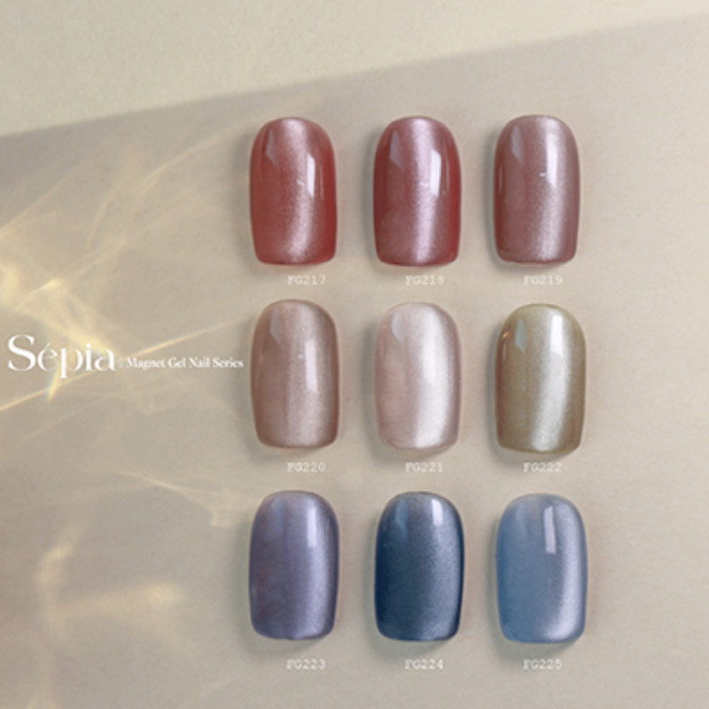 From The Nail Sepia Fog Magnet Gel Polish Soak Off Nail Gel K-Beauty