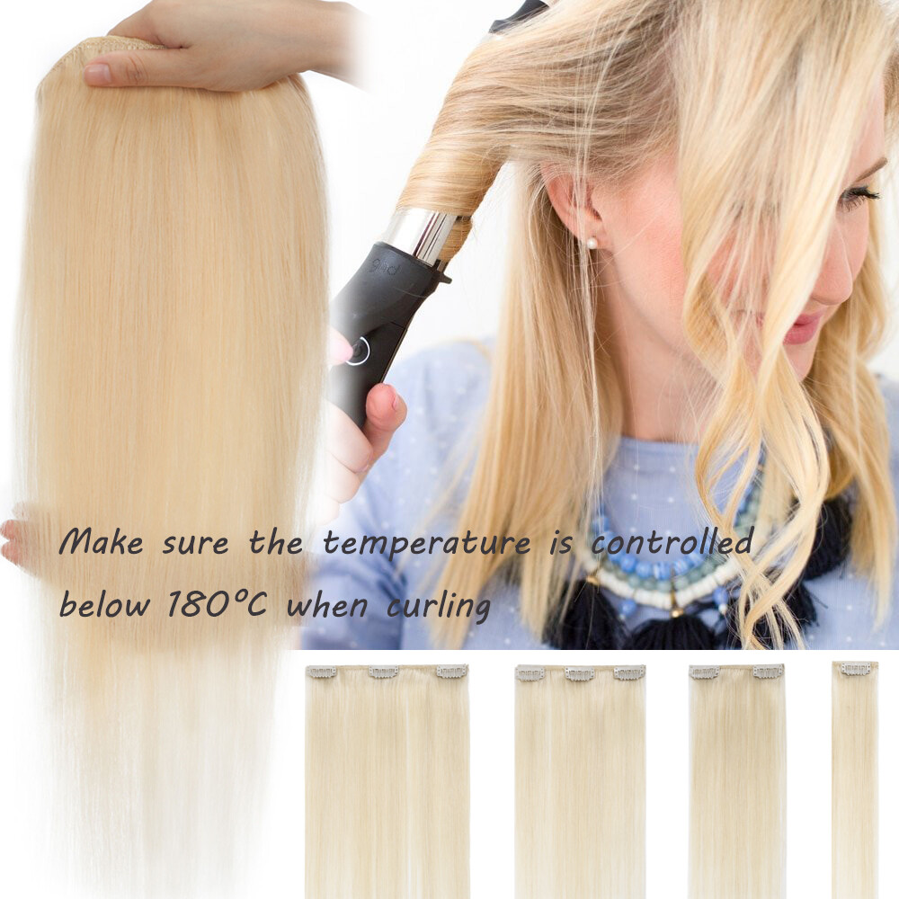 12″-24″ CLIP in Hair Extensions 100% Real Remy Human Hair Extensions Full Head O