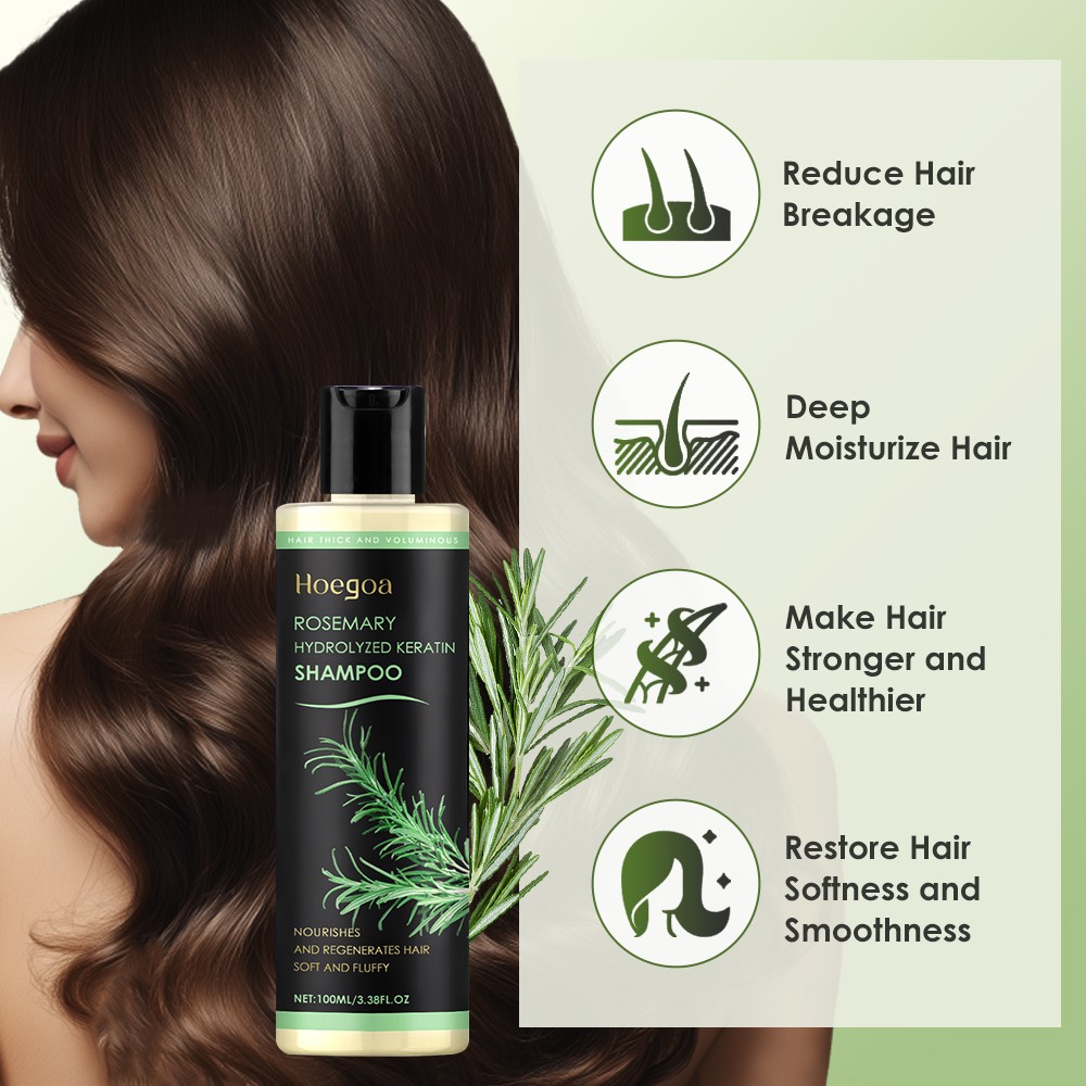 3PCS Organic Rosemary Hair Growth Shampoo for Natural Thickening & Strengthening