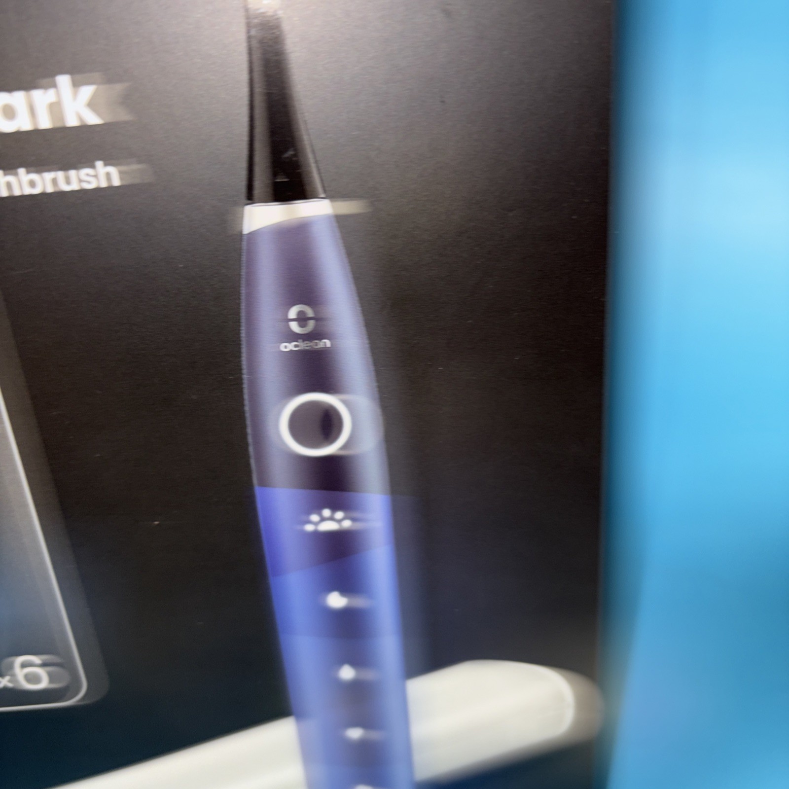 Oclean Spark 5-Modes Electric Toothbrush with 6 Replacement Heads – Blue NEW